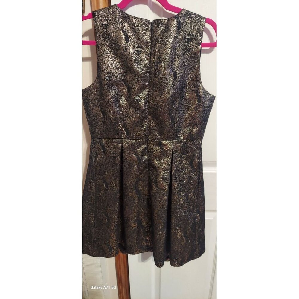 Romeo &‎ Juliet Couture Dress Black Gold Sleeveless Size L Party Homecoming NWT - Picture 6 of 15